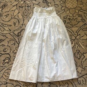 Hill House White Midi Skirt